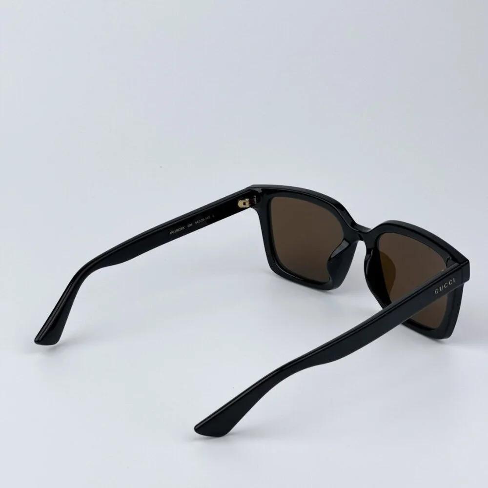 Gucci GG1582SK 004 BRAND NEW Sunglasses Black Brown Polarized Cat Eye Unisex